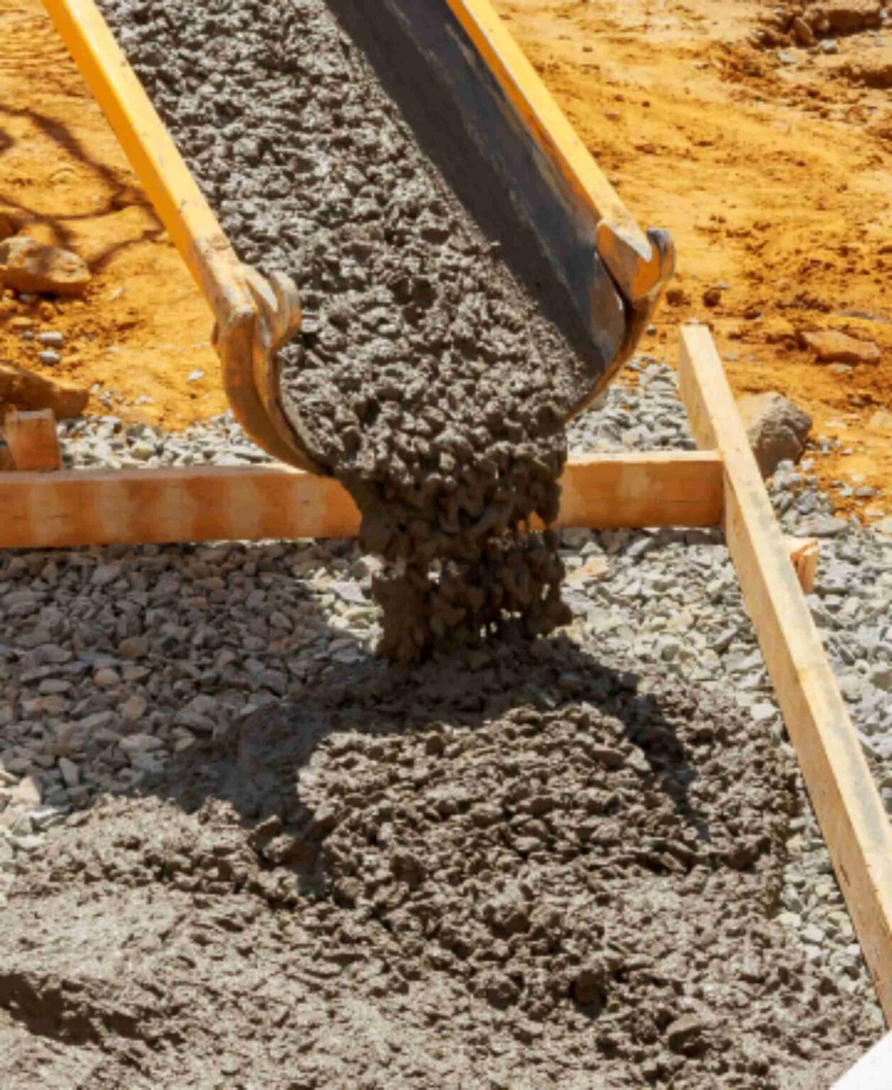 Foundation construction pouring